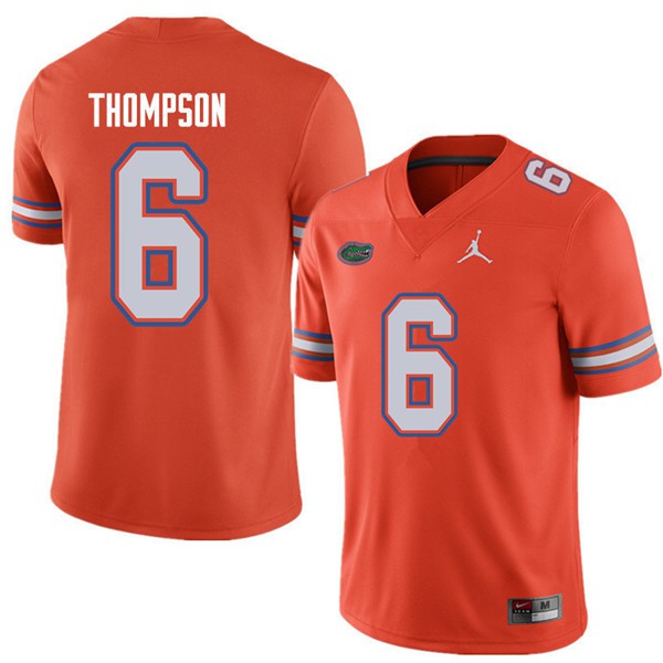 Jordan Brand Men #6 Deonte Thompson Florida Gators College Football Jersey Orange